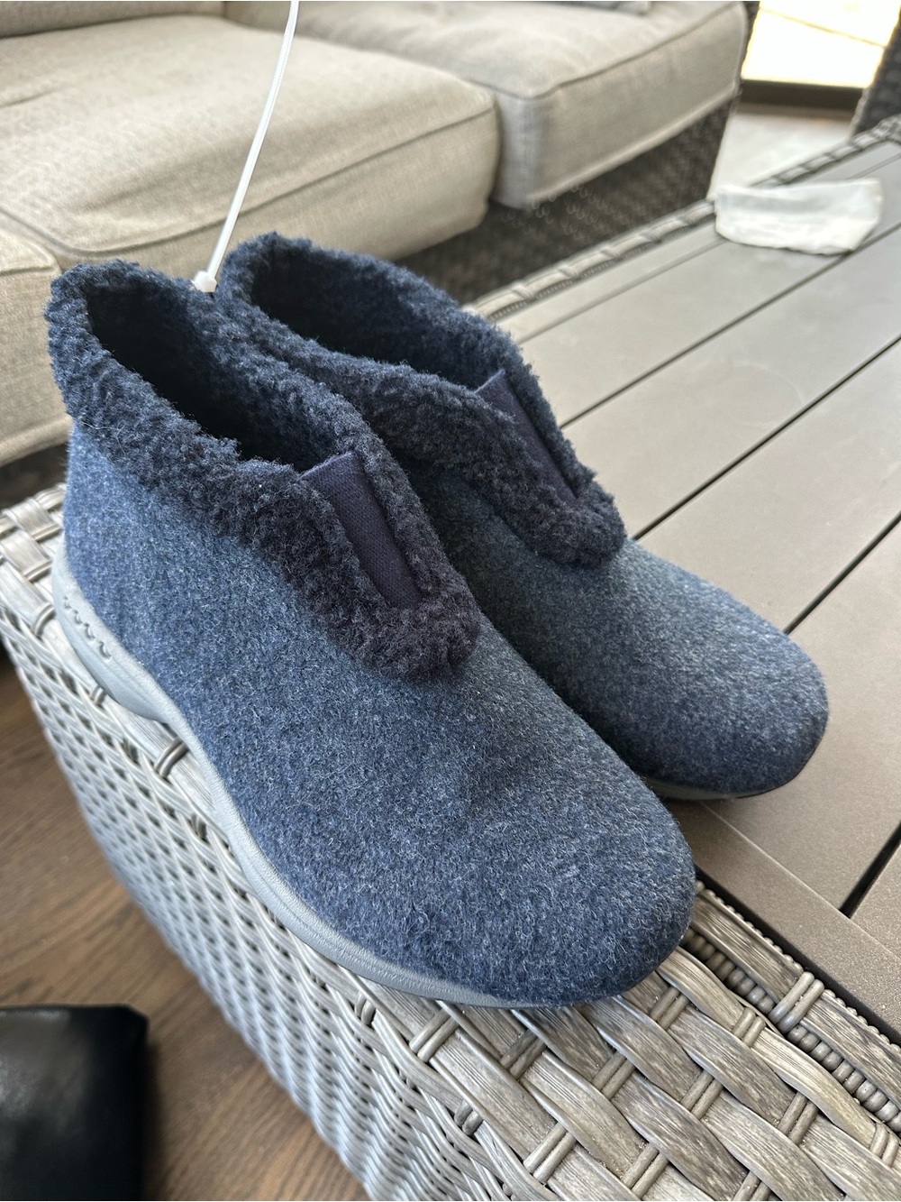 Easy Spirit Navy Blue Treepose Cozy Slip-On Booties Sz 9.5